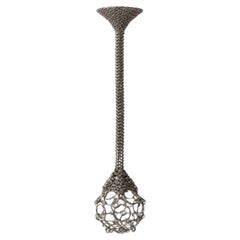 Single-Pendant Chainmail Droplet Sculptural Chandelier 80 cm