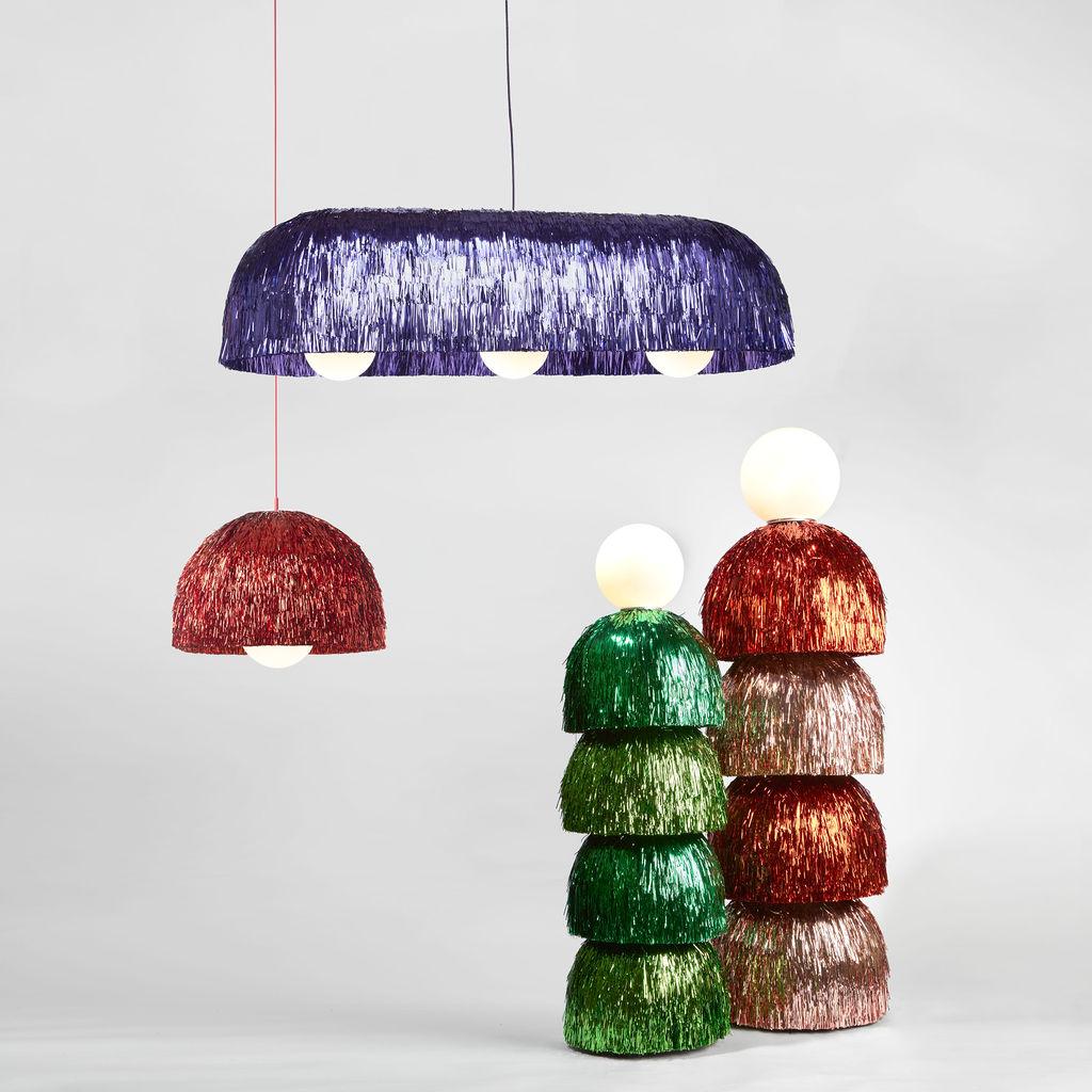 Contemporary Single Pendant Lamp Baile by Cultivado Em Casa For Sale