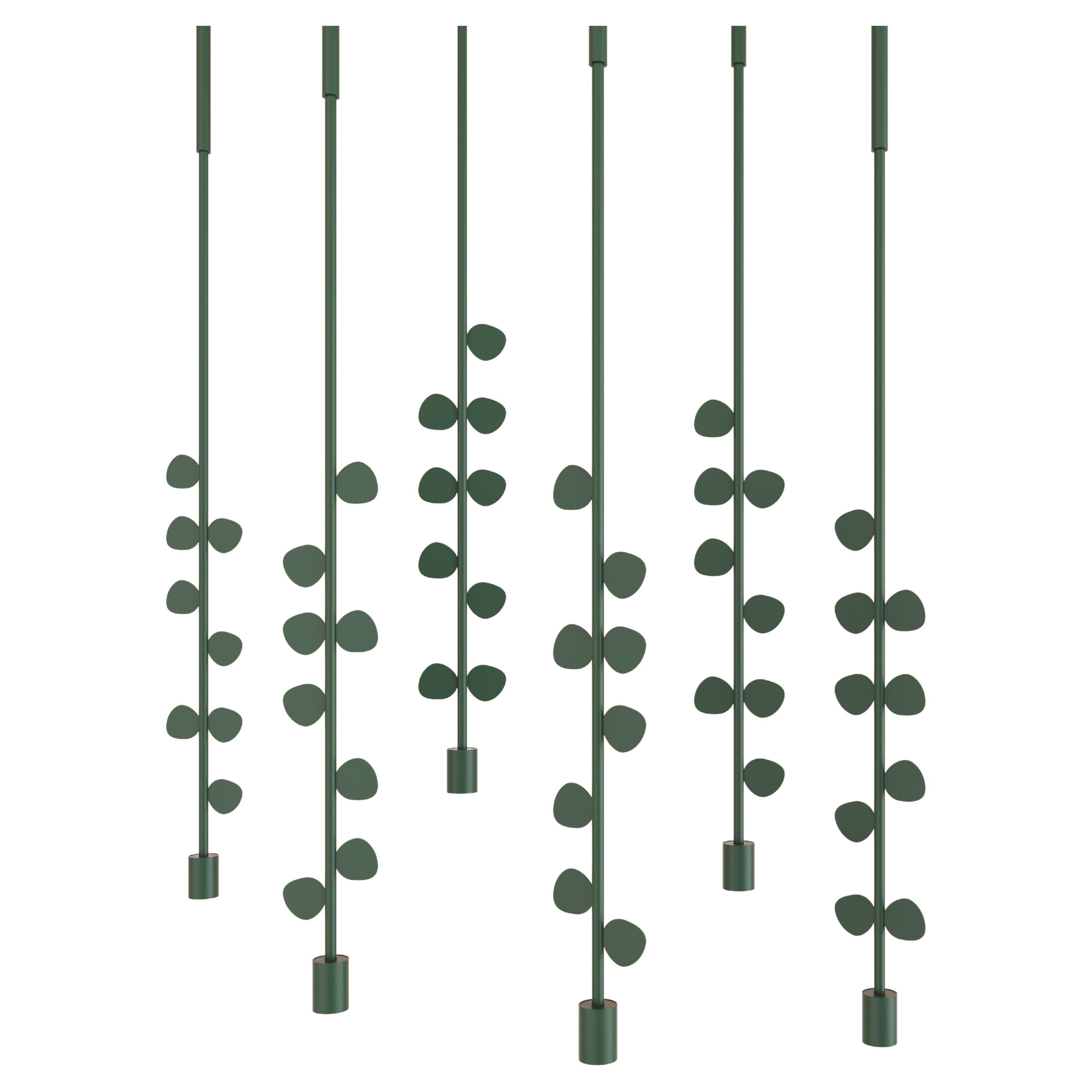 Single Pendant Lamp “Eucalipt”, Modern Stainless Steel Lighting