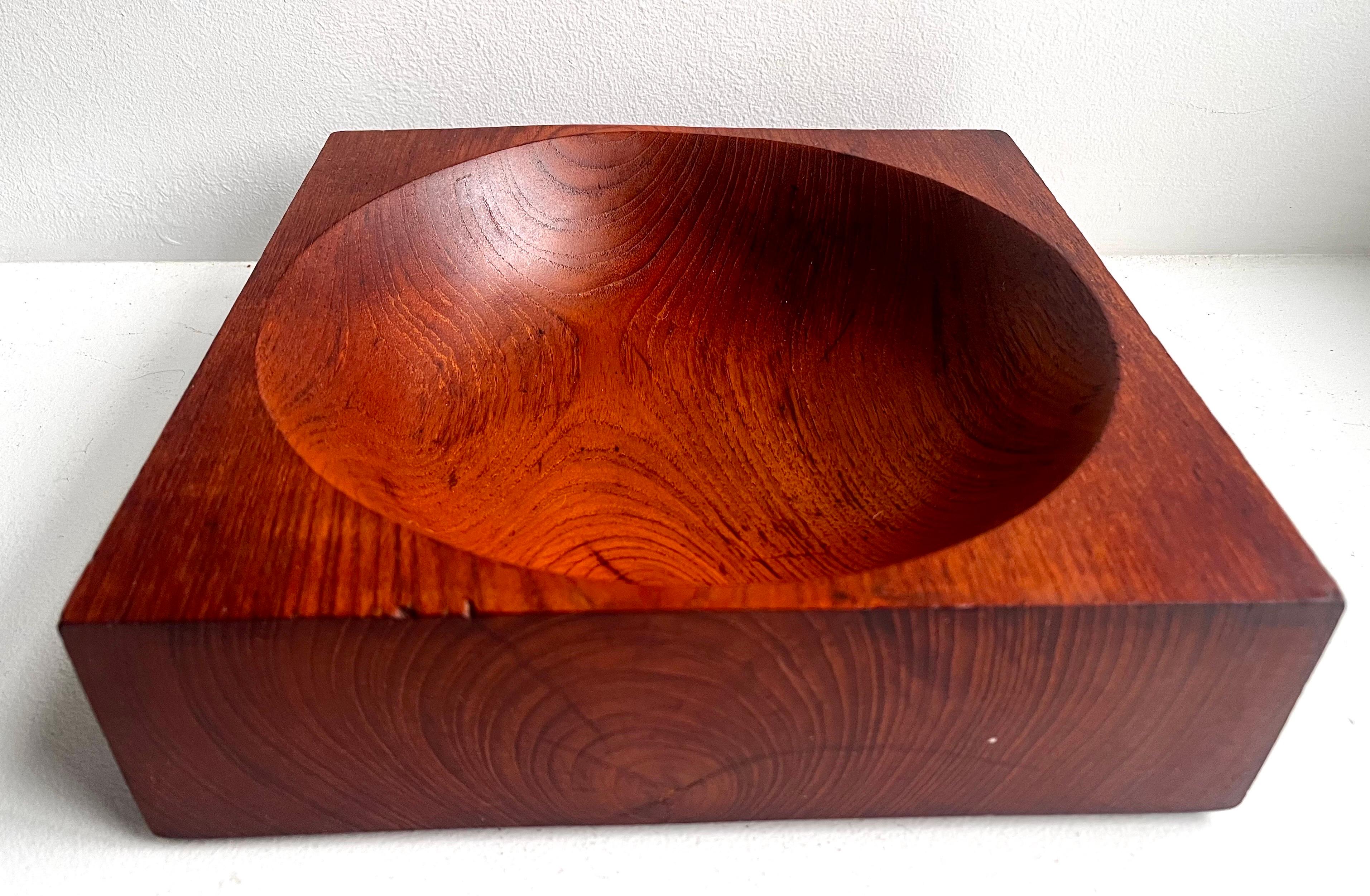 Teak Ciotola in teak in un unico pezzo 