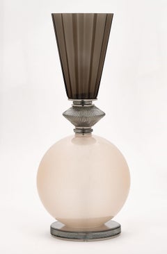 Single Pink Murano Glass Lamp