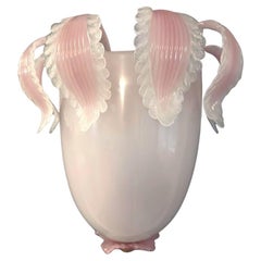 Einzelner rosa Murano-Wandleuchter