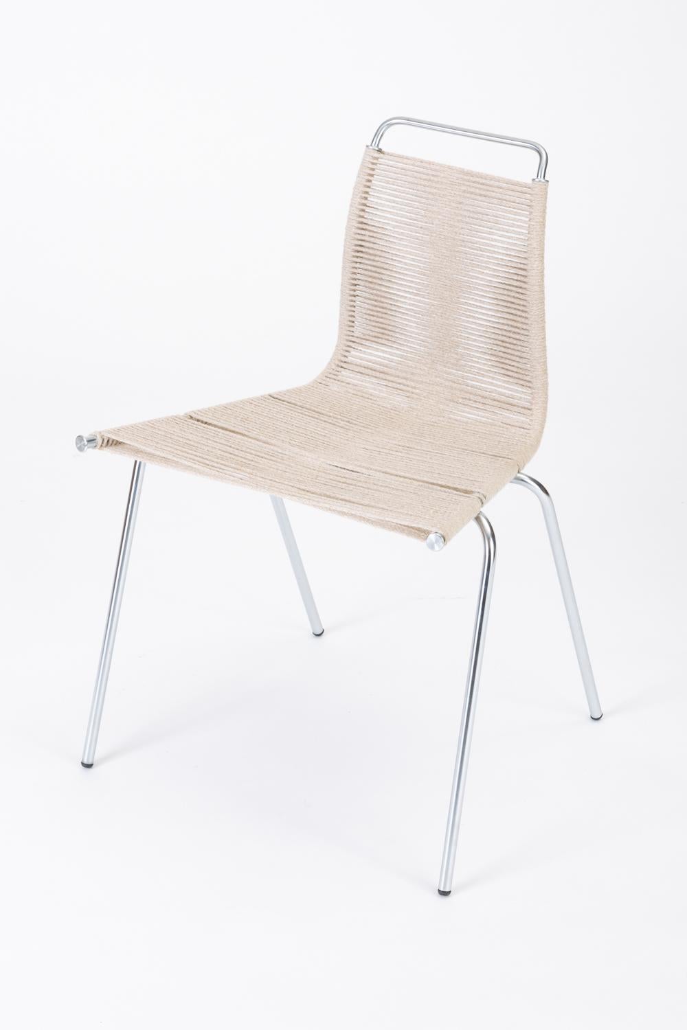 Danish Single PK-1 Dining or Accent Chair by Poul Kjærholm for E Kold Christensen