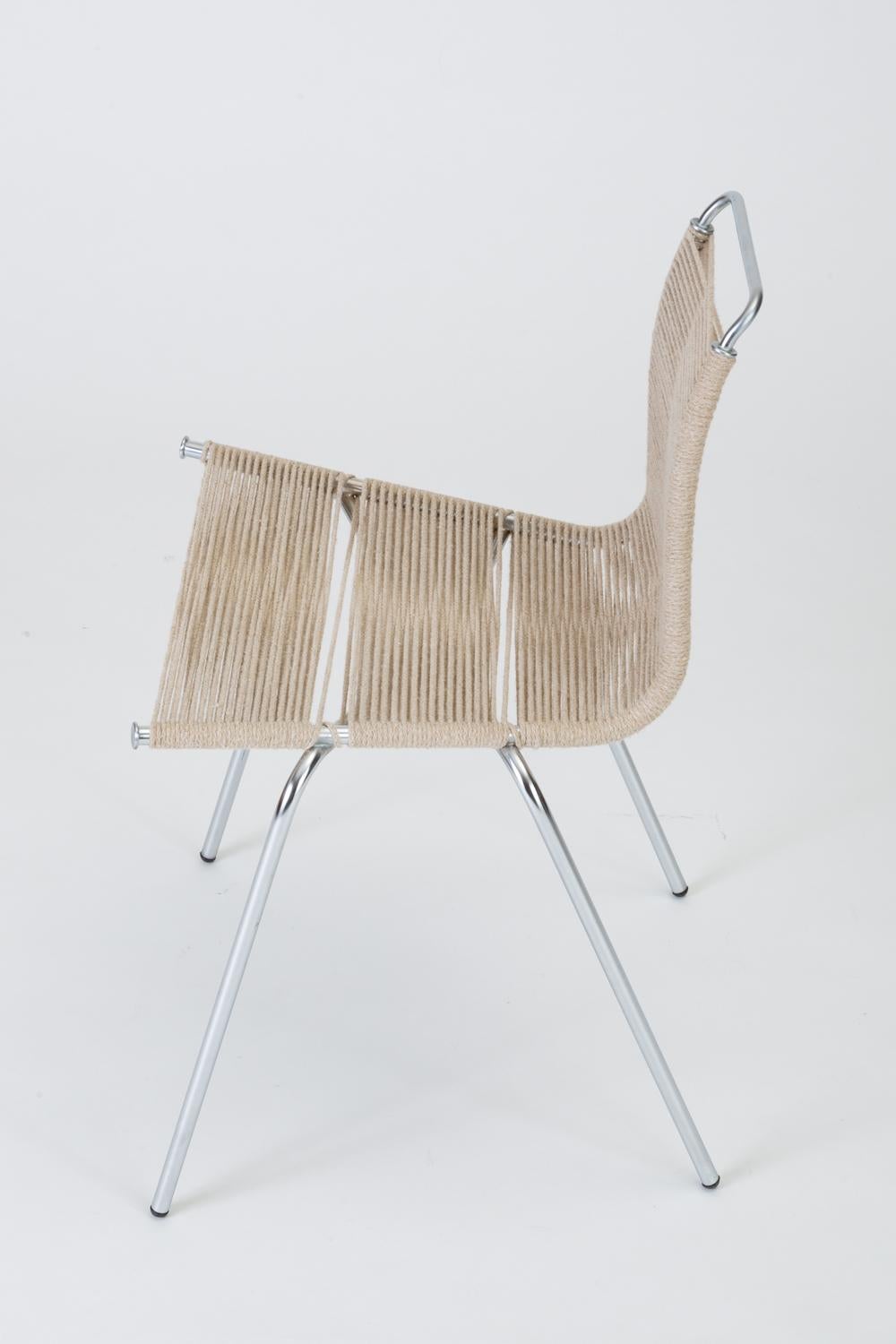 Single PK-1 Dining or Accent Chair by Poul Kjærholm for E Kold Christensen In Good Condition In Los Angeles, CA