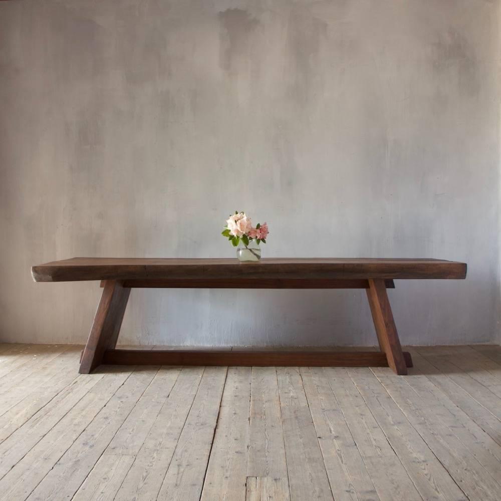 British Single Plank English Walnut Table