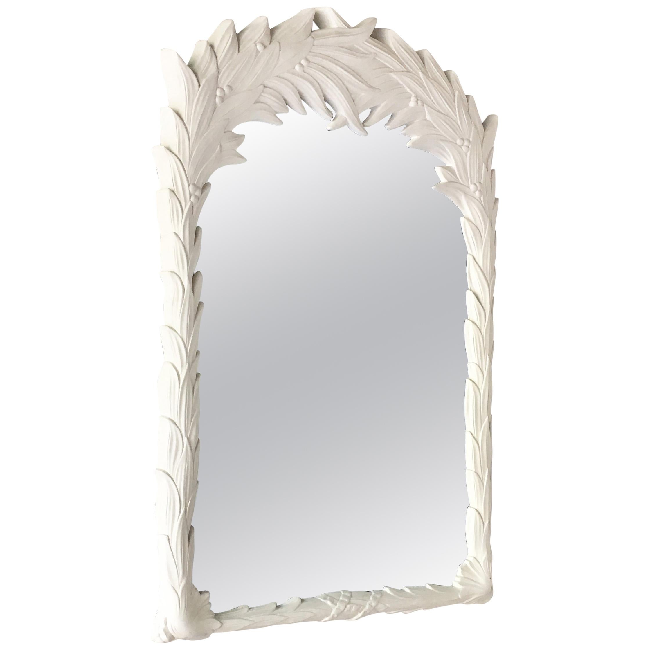 Single Plaster Mirror in the Manner of Serge Roche 1970s