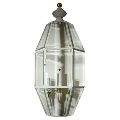 Used Single Powder Coated Brass Wall Lantern