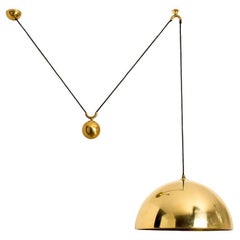 Lampada a sospensione in ottone a trazione singola di Florian Schulz