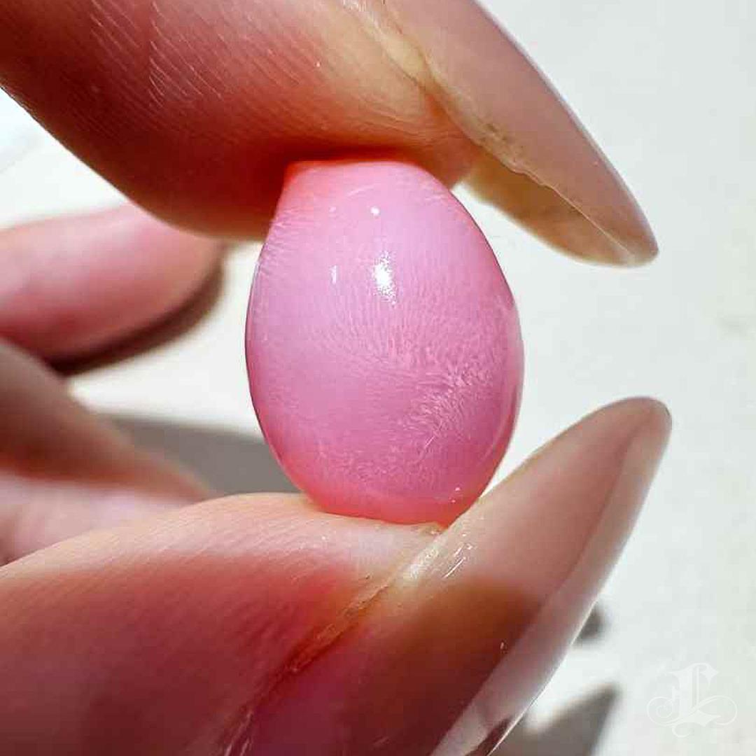 De las mujeres Perla Concha Llama Flamingo ÚNICA RARA 8.42ct