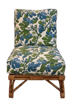 Single Rattan Slipper Chair