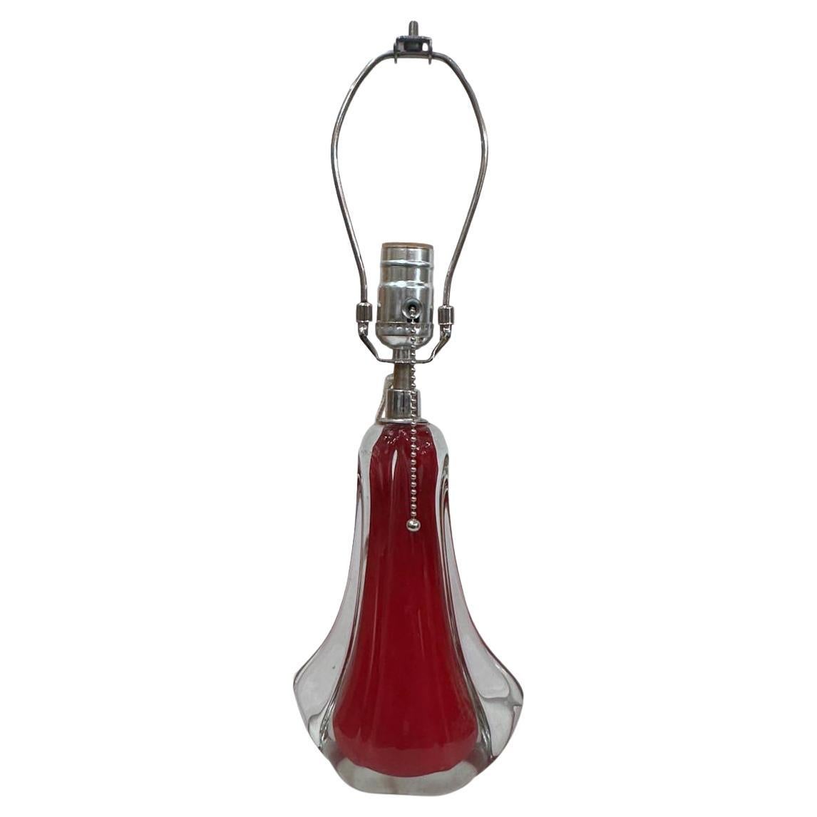 Lampe rouge de Murano