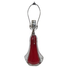 Single Red Murano Lamp
