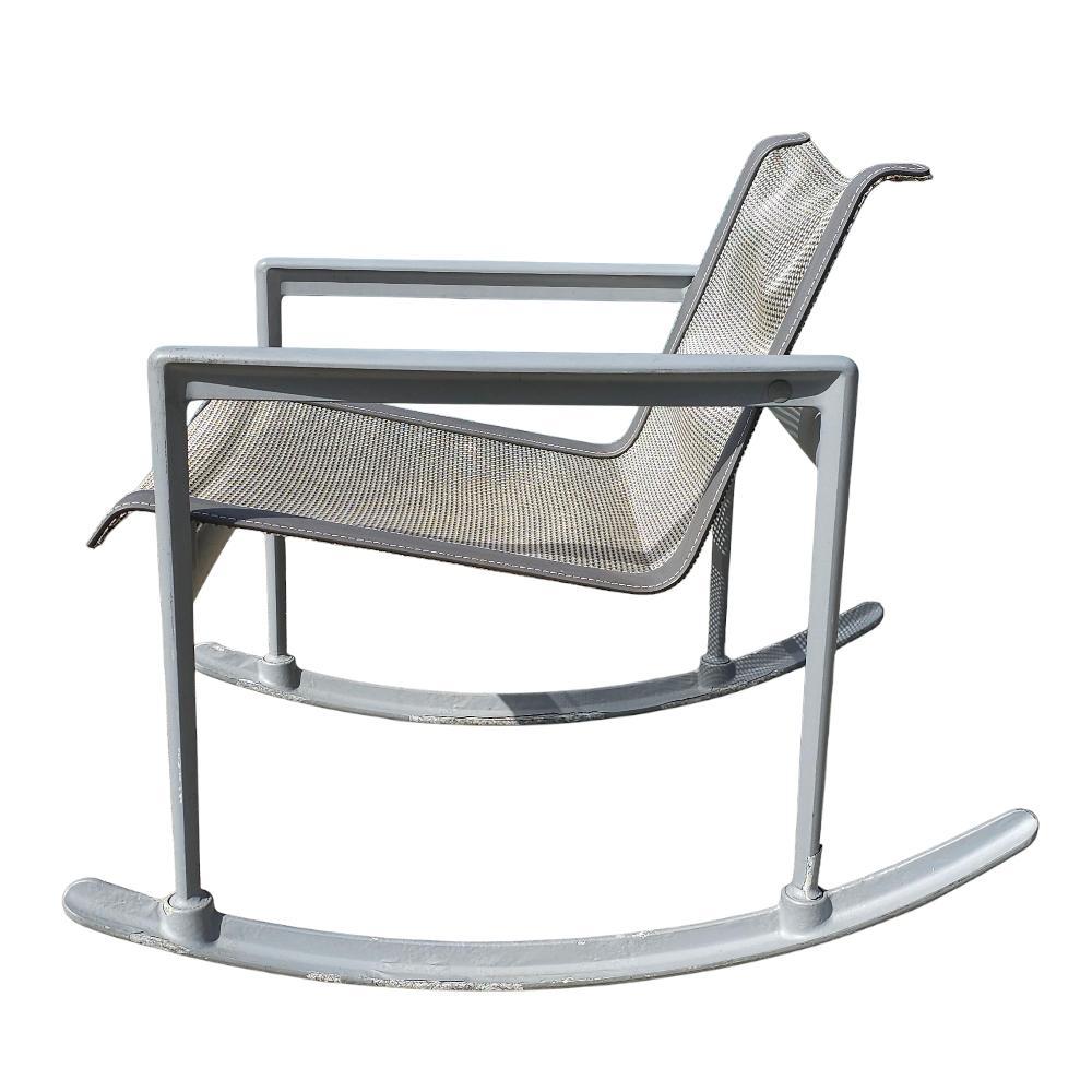 Aluminum Single Rocker Richard Schultz 1966 Outdoor Collection For Sale
