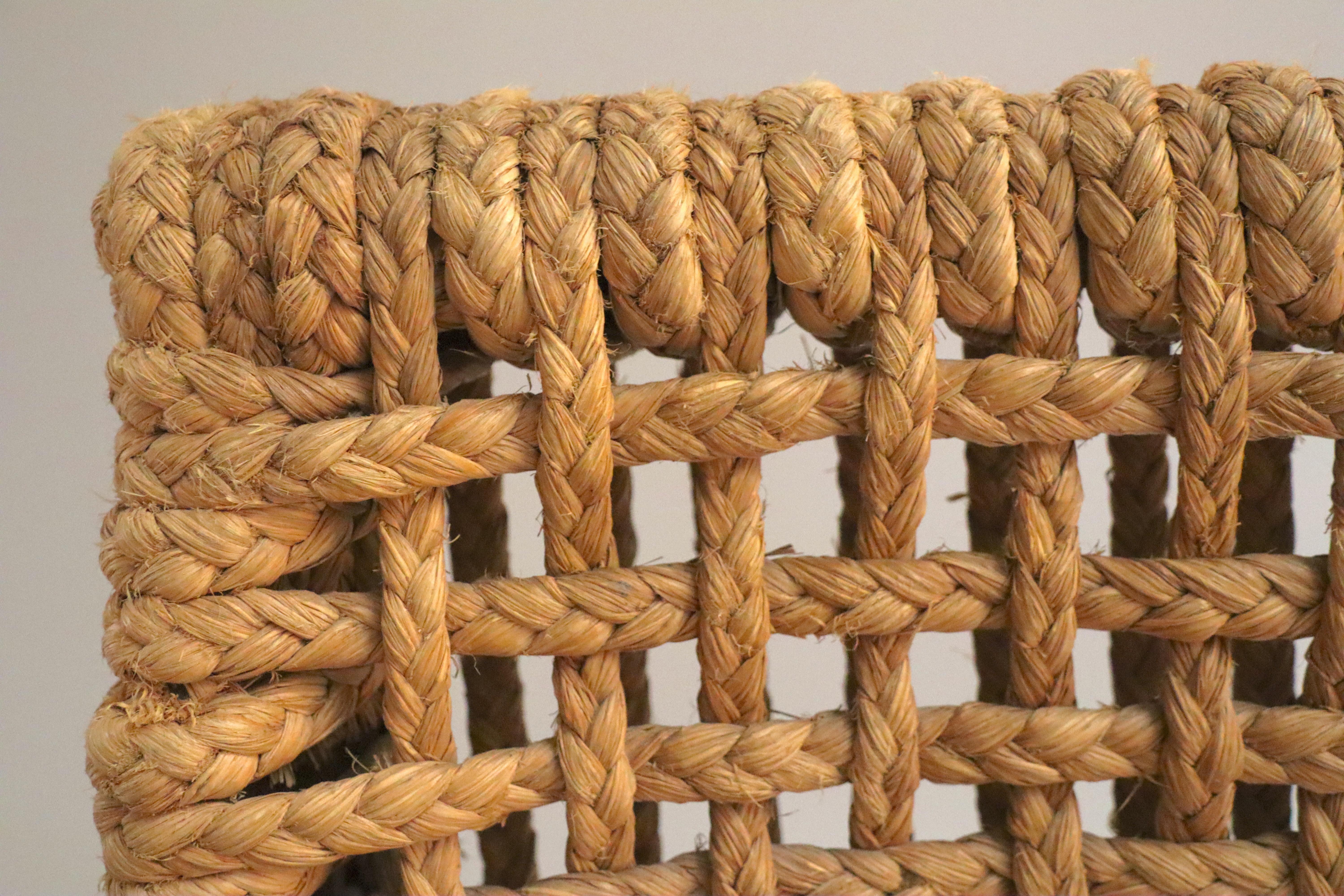 Mid-20th Century Single Rope Easy Chair by Audoux and Minet, 1940