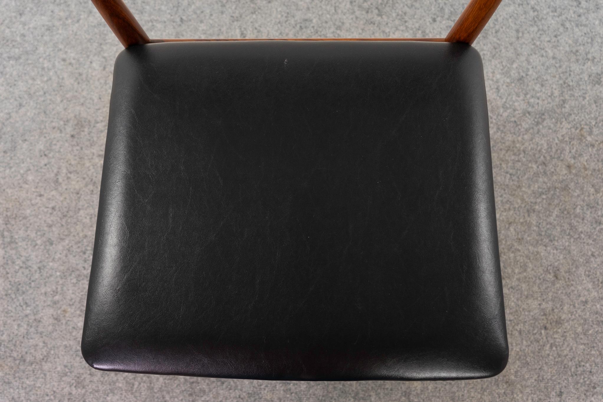Silla individual de palisandro de Erling Torvits Danés en venta