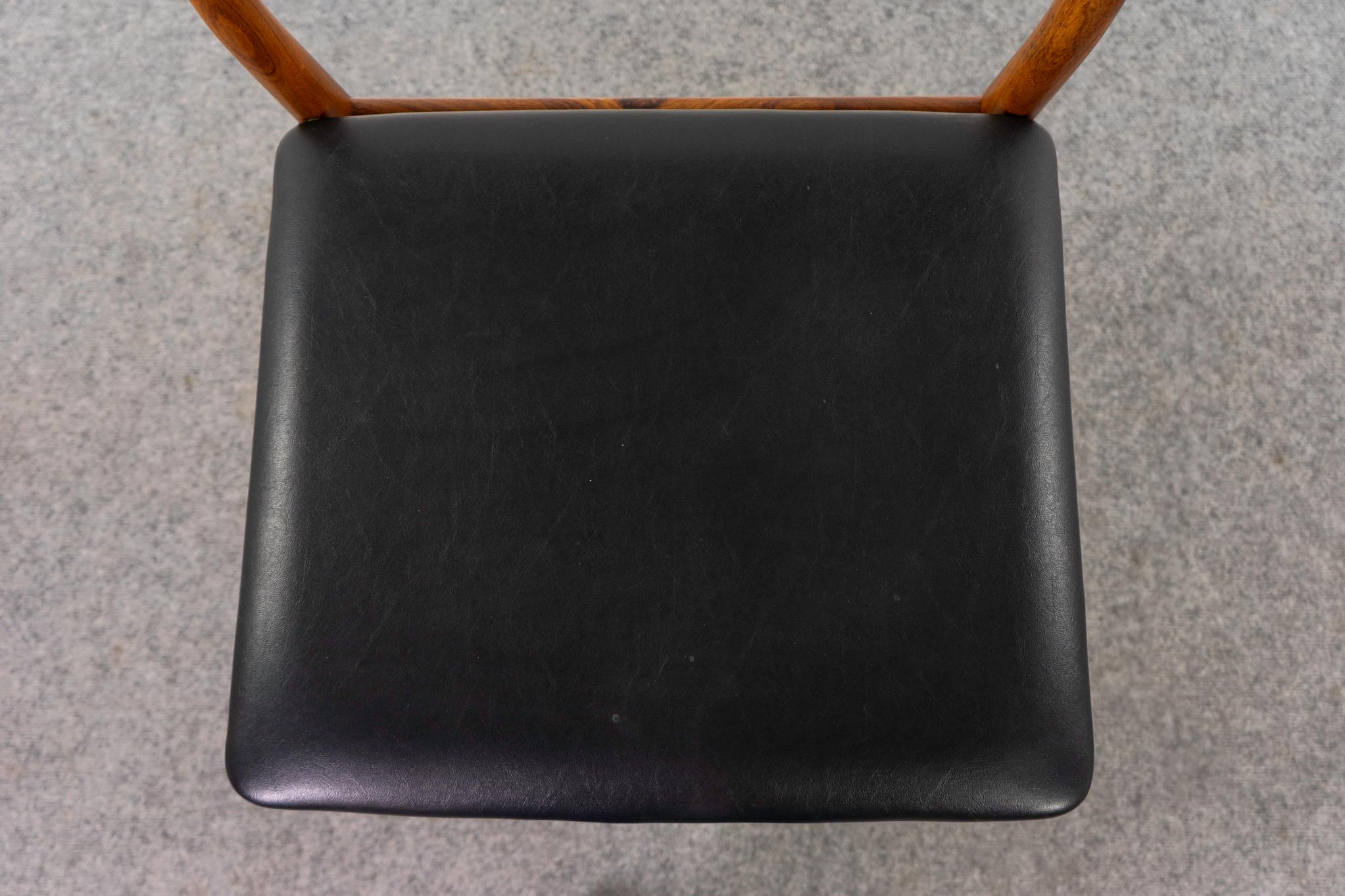 Silla individual de palisandro de Erling Torvits Danés en venta