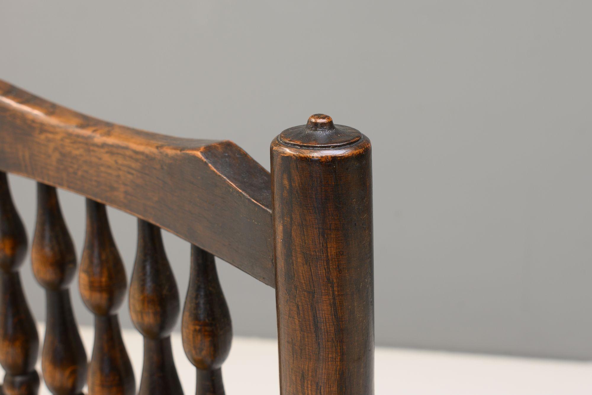 Chaise d'appoint simple à assise en jonc Bon état - En vente à London, England