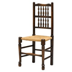 Single Rush Seated Side Chair