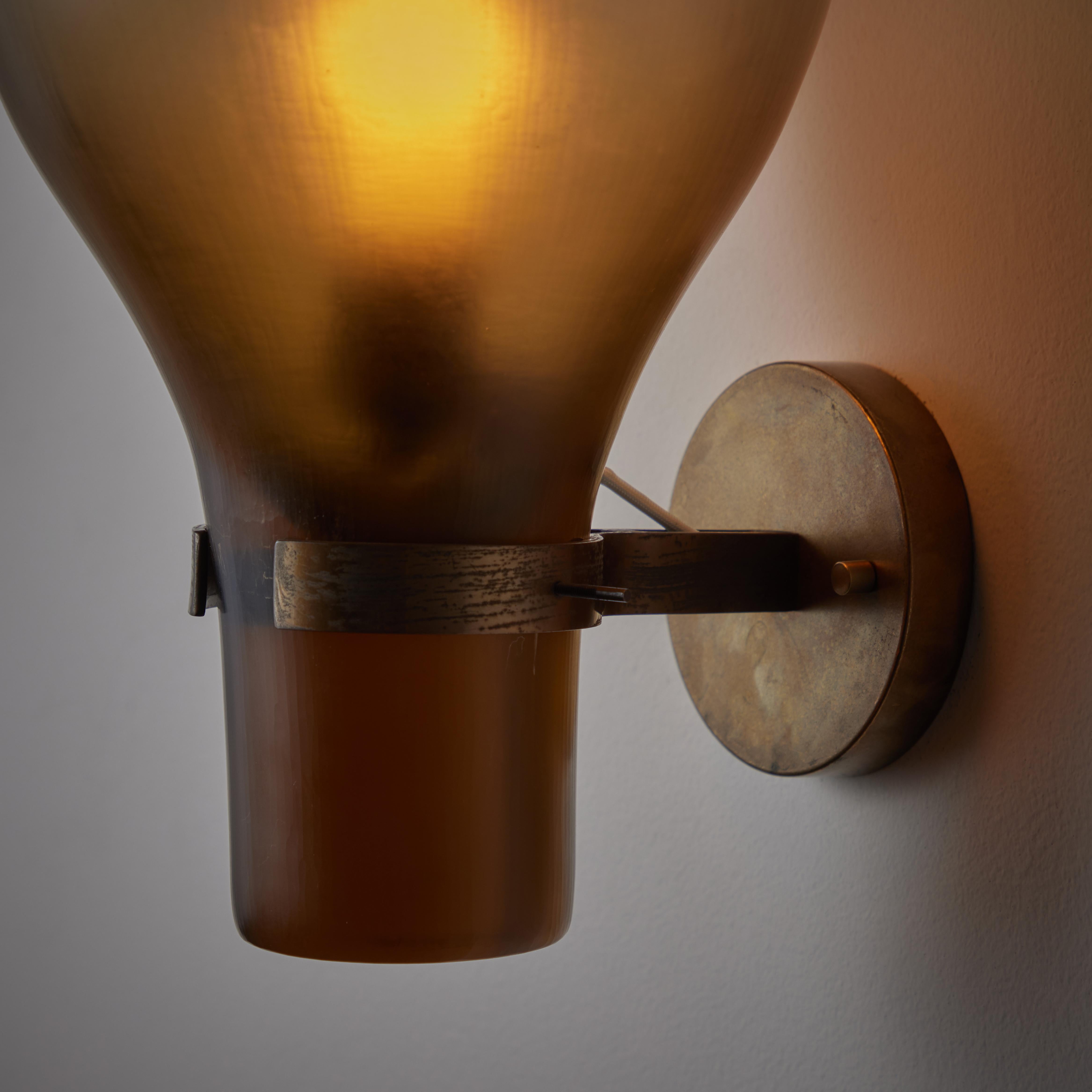 Mid-Century Modern Single Sconce by Tobia Scarpa for Venini