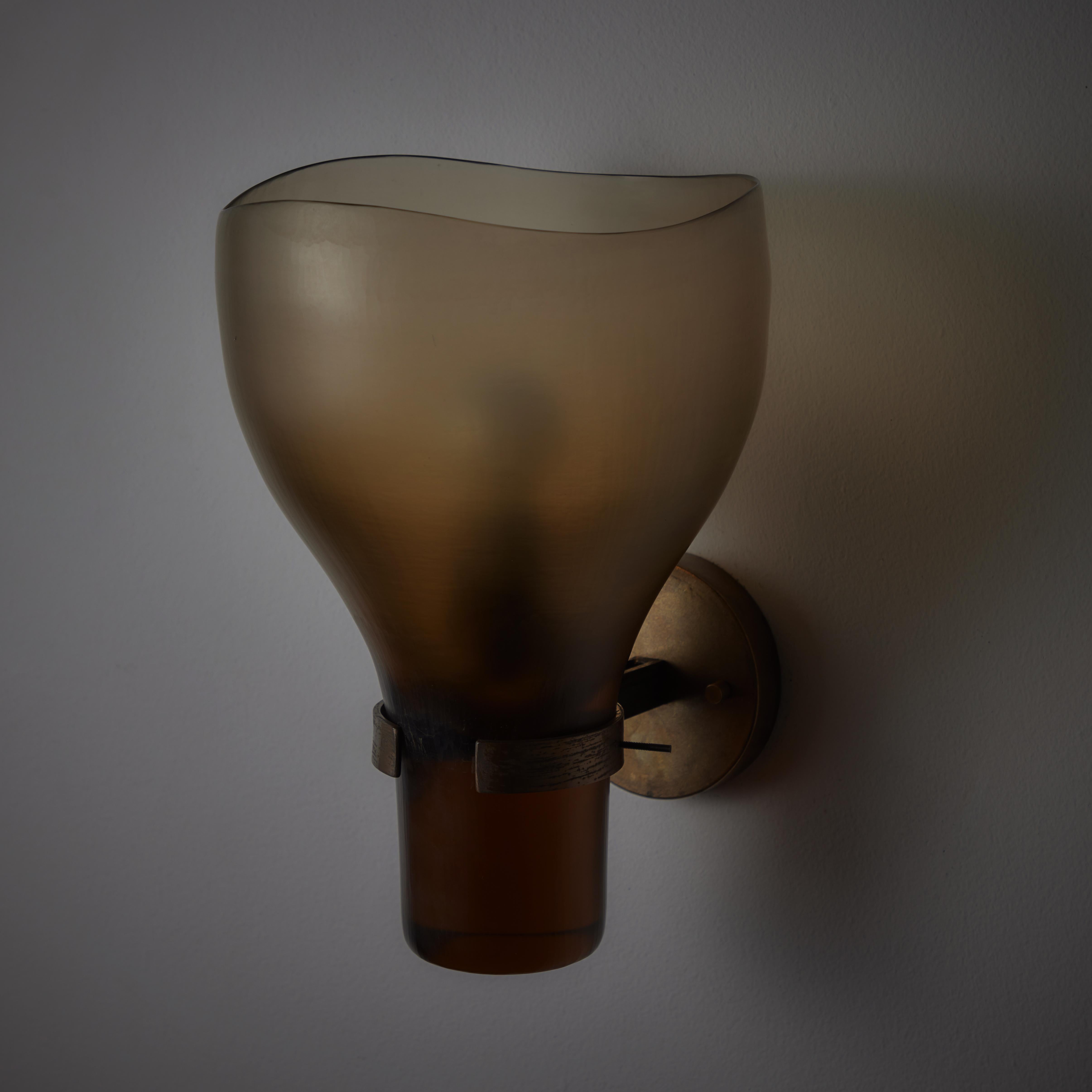 Metal Single Sconce by Tobia Scarpa for Venini