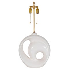 Single Sculptural Ceramic Table Lamp
