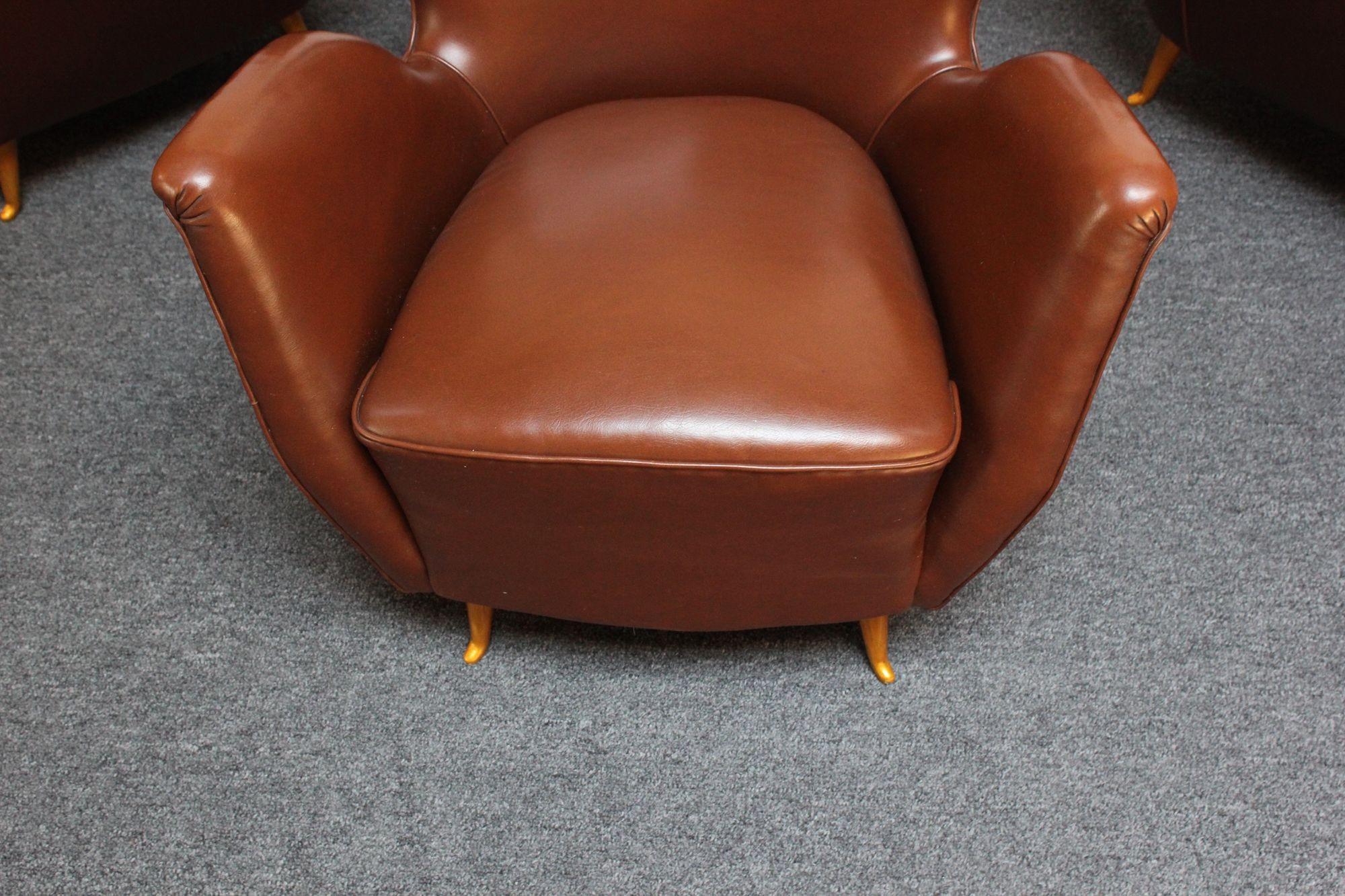 Single Sculptural Petite Lounge Chair Attributed to Gio Ponti, Two Available 1