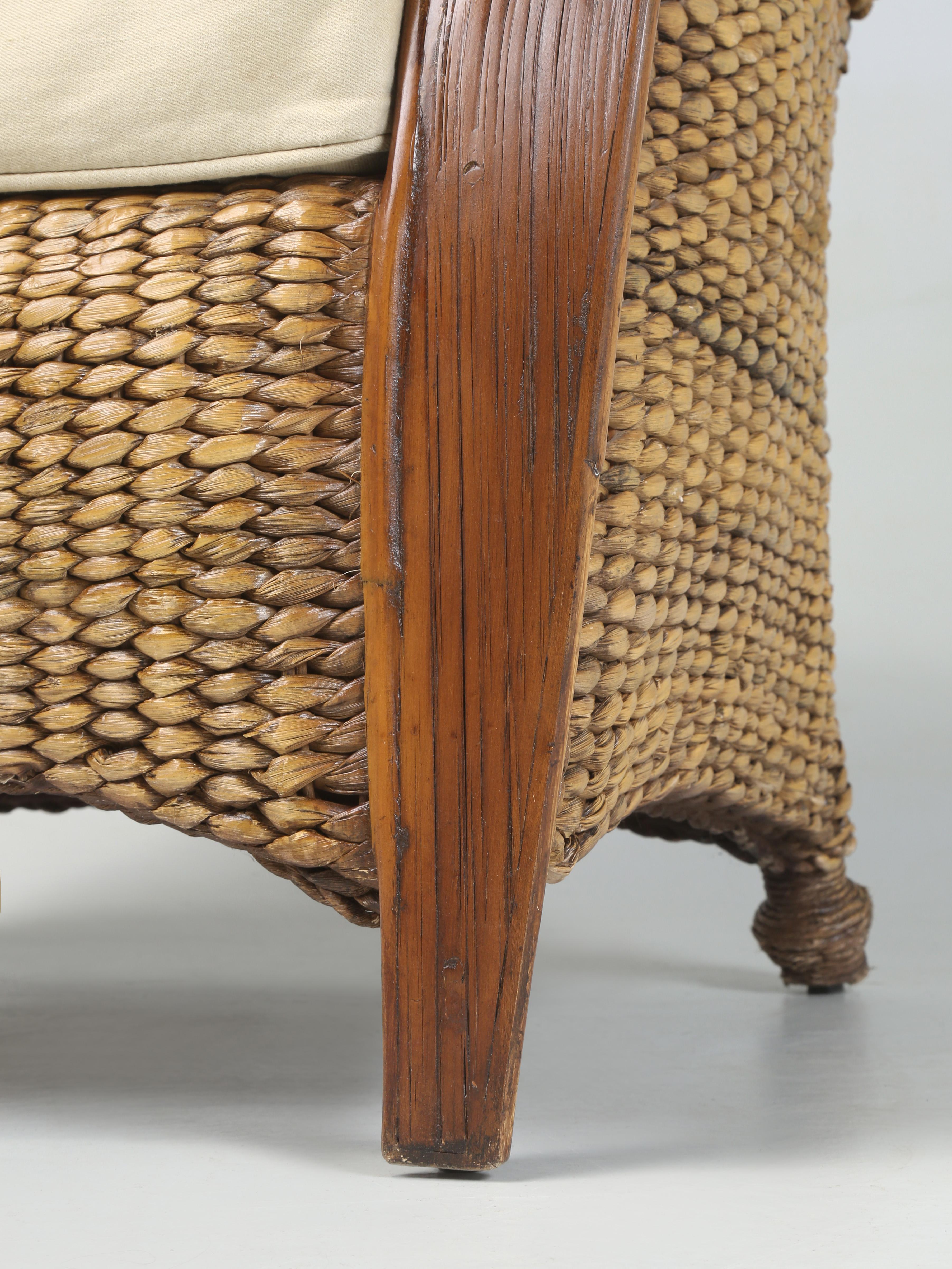 Fauteuil simple en gazon dans le style du début des années 1900 et très confortable en vente 7