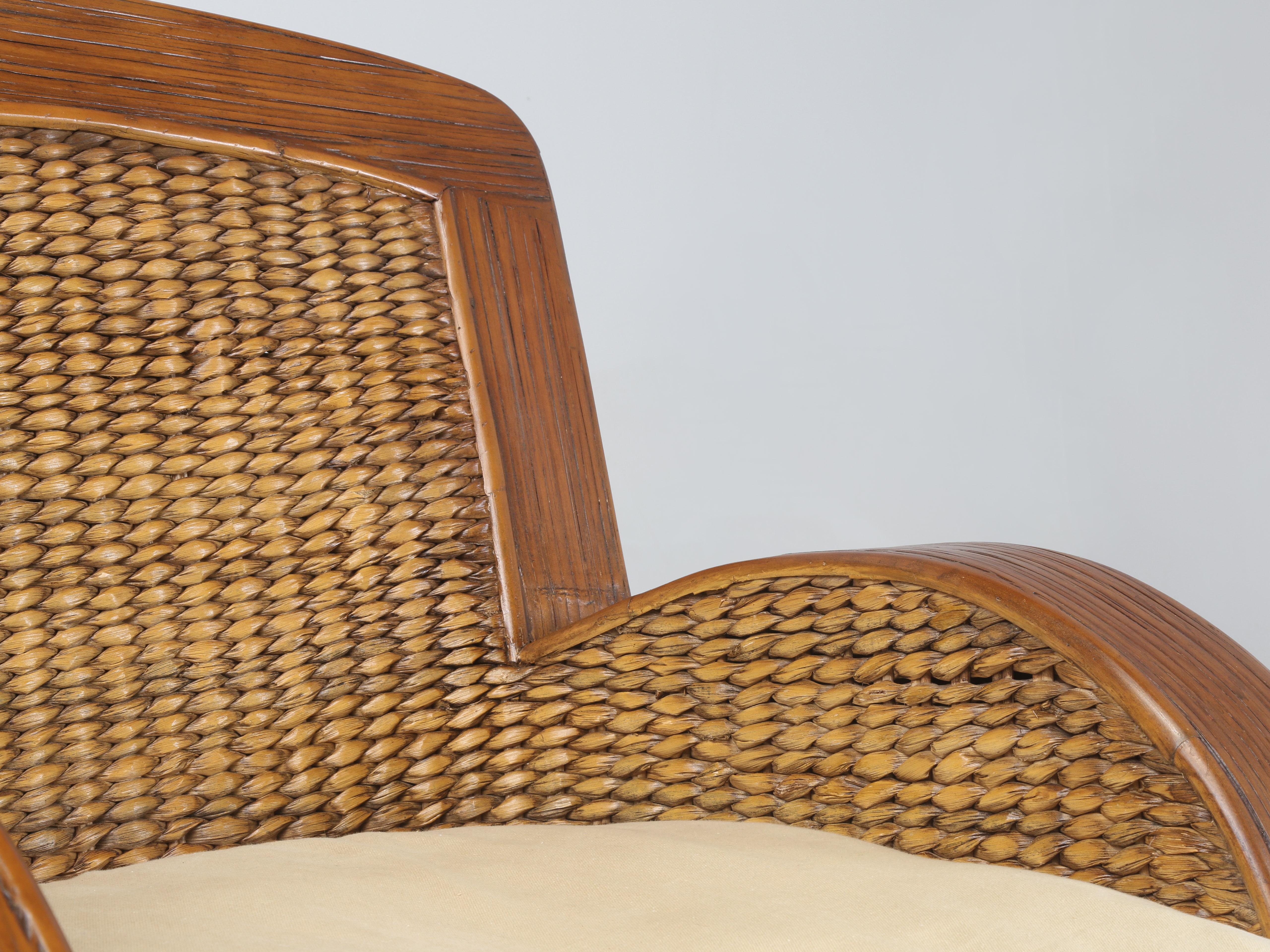 Fauteuil simple en gazon dans le style du début des années 1900 et très confortable en vente 1