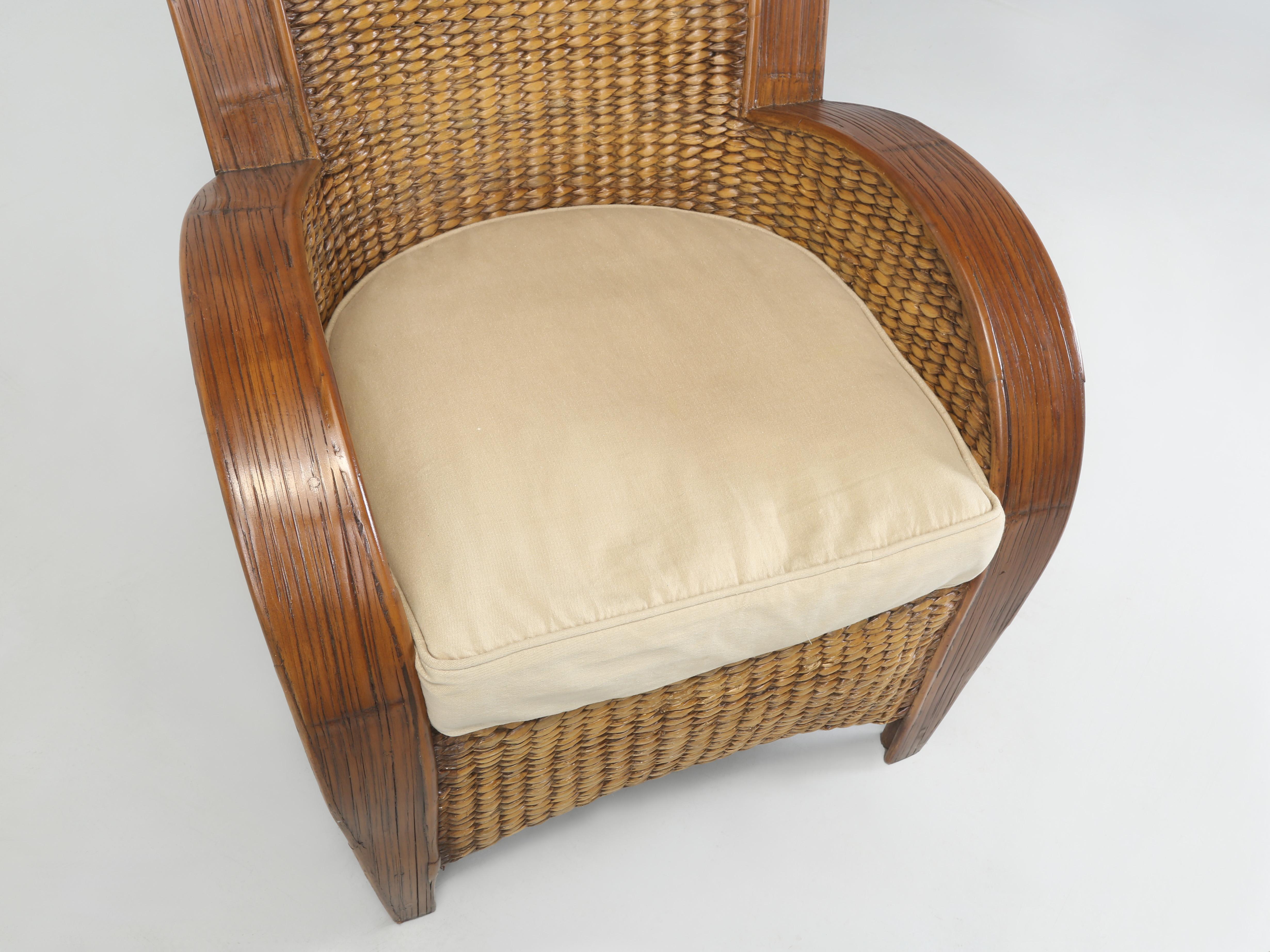 Fauteuil simple en gazon dans le style du début des années 1900 et très confortable en vente 2