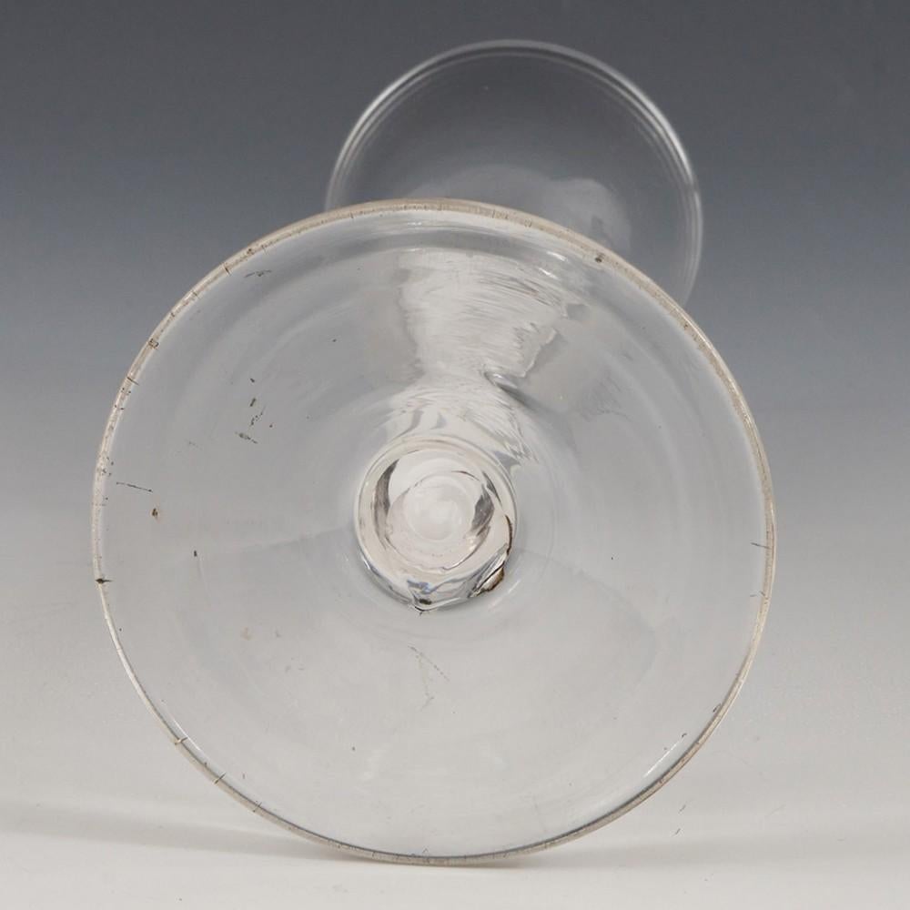 Bicchiere da vino a tortiglione opaco serie singola, c1760 In condizioni buone in vendita a Tunbridge Wells, GB