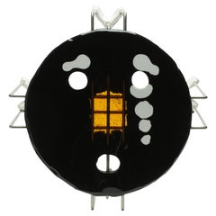 Einzelner XL-Couchtisch mit dreifachem Spiel in Schwarz von Gaetano Pesce