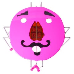 Contemporary Gaetano Pesce Triple Play Coffee Table XL High Fluo Fuchsia