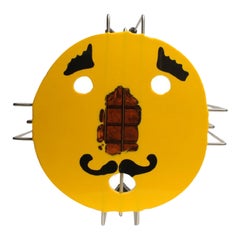 Mesa de centro triple mediana tamaño XL en amarillo by Gaetano Pesce