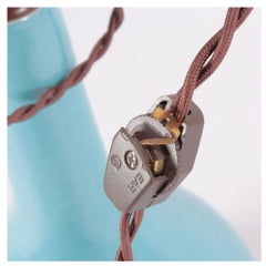 Single Sky Blue Porcelain Gourd Lamp