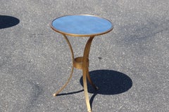 Single Small Size Mirrored Top Gilded Directoire French End Table