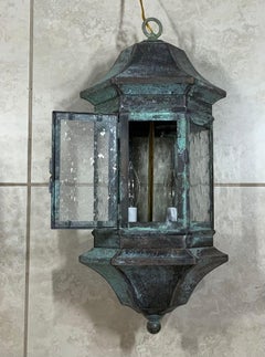 Single Solid Brass Hanging Lantern