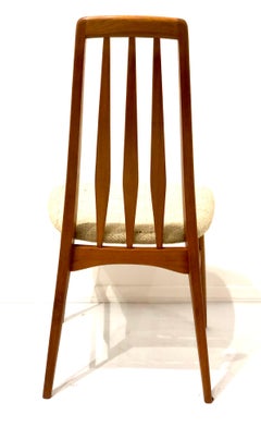 Single Solid Teak Danish Modern Niels Koefoed Desk Eva Chair