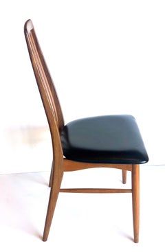 Single Solid Teak Danish Modern Niels Koefoed Desk Eva Chair