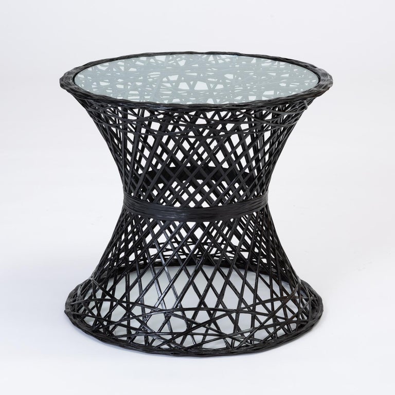 Single Spun Fiberglass Patio Side Table by Woodard Furniture at 1stDibs