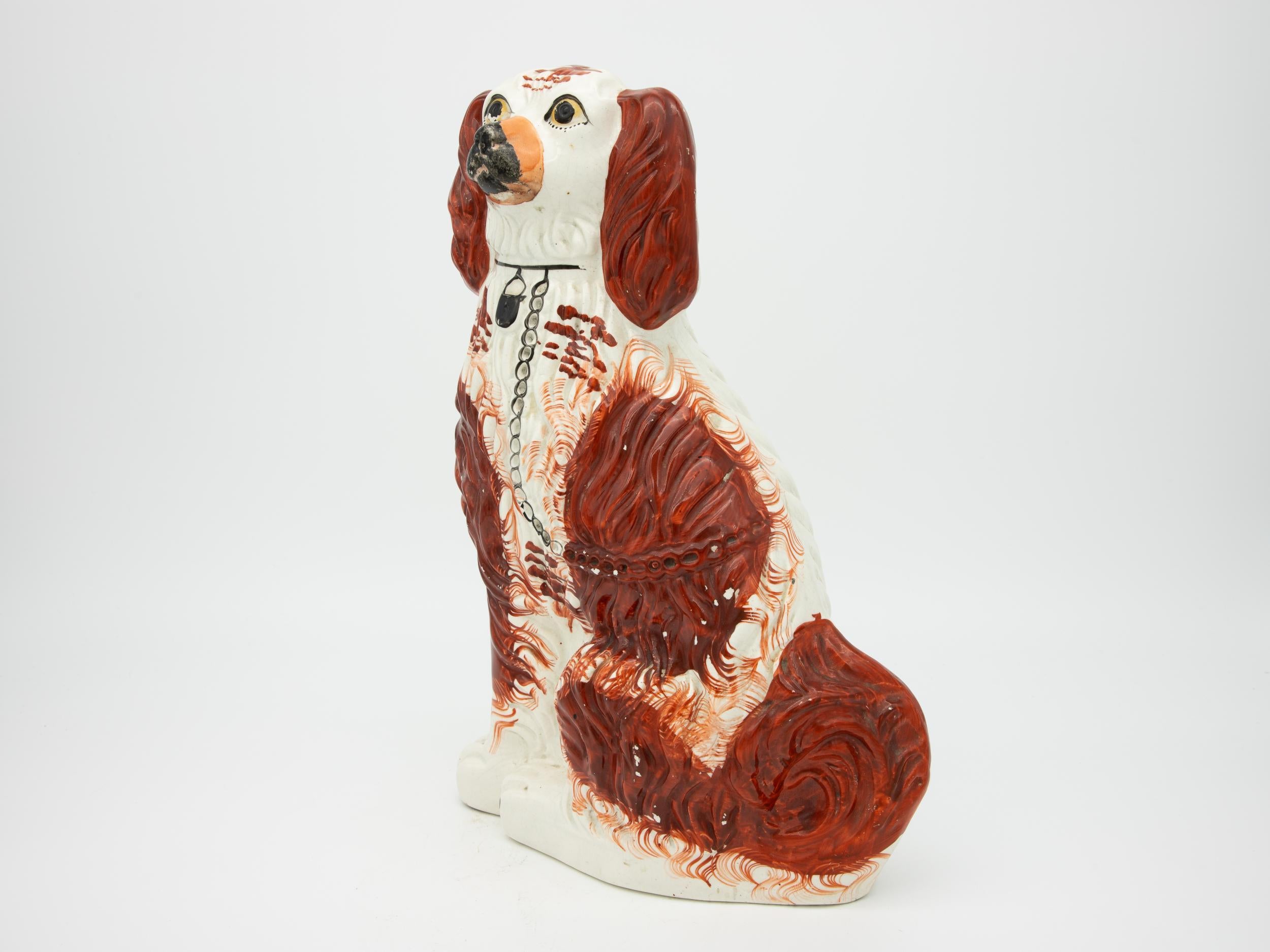 Ceramic Single Staffordshire Dog For Sale