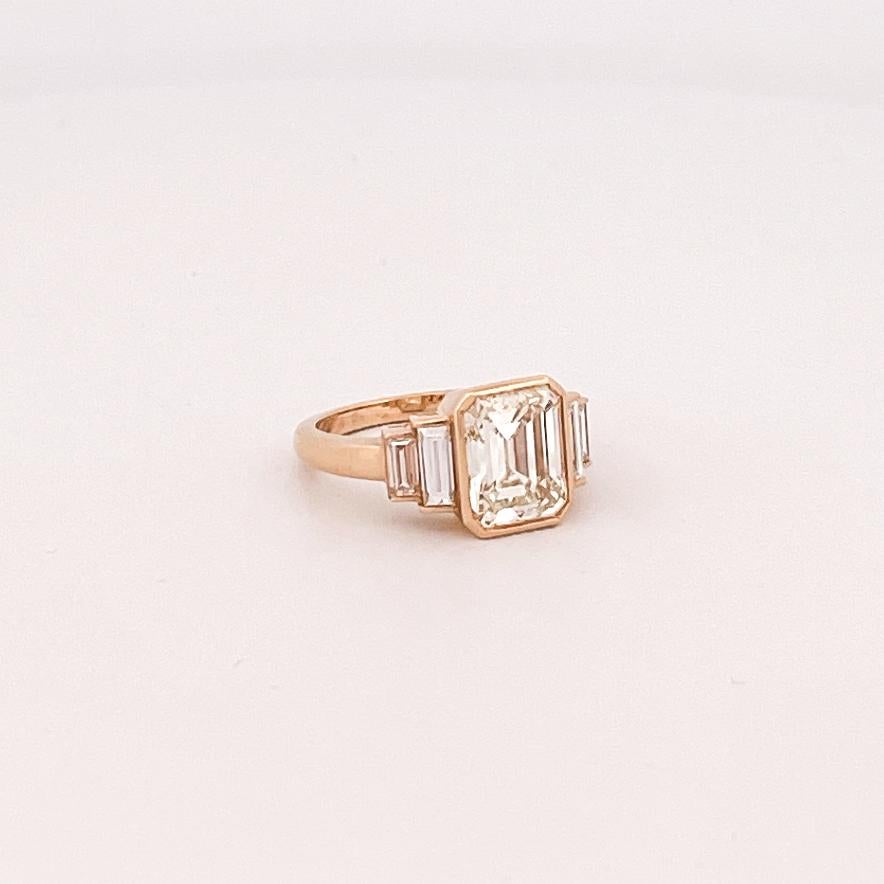 Single Stone Caroline 18k Yellow Gold Engagement Ring 5