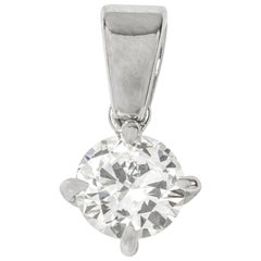 Single Stone Diamond Pendant