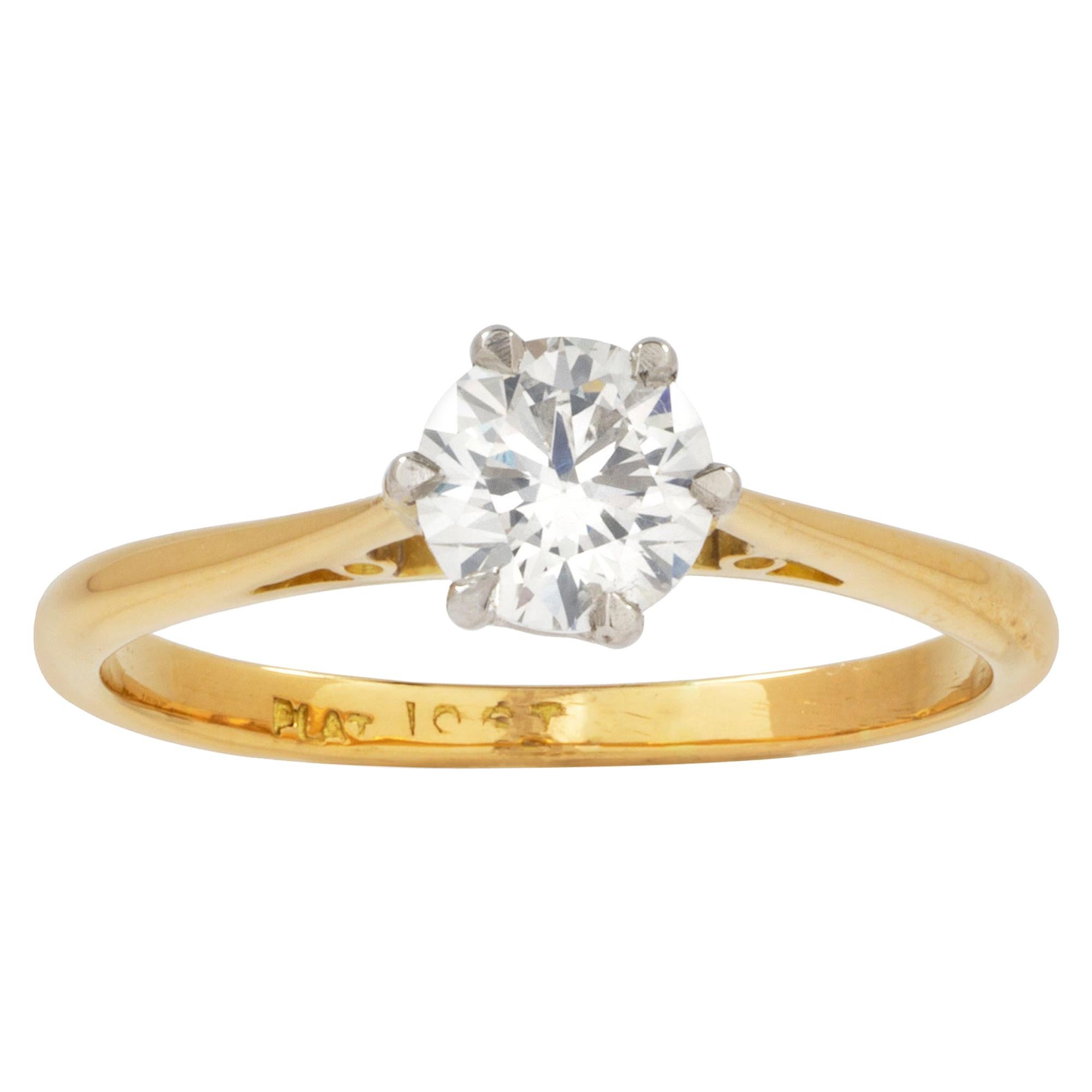 Single-Stone Diamond Ring For Sale