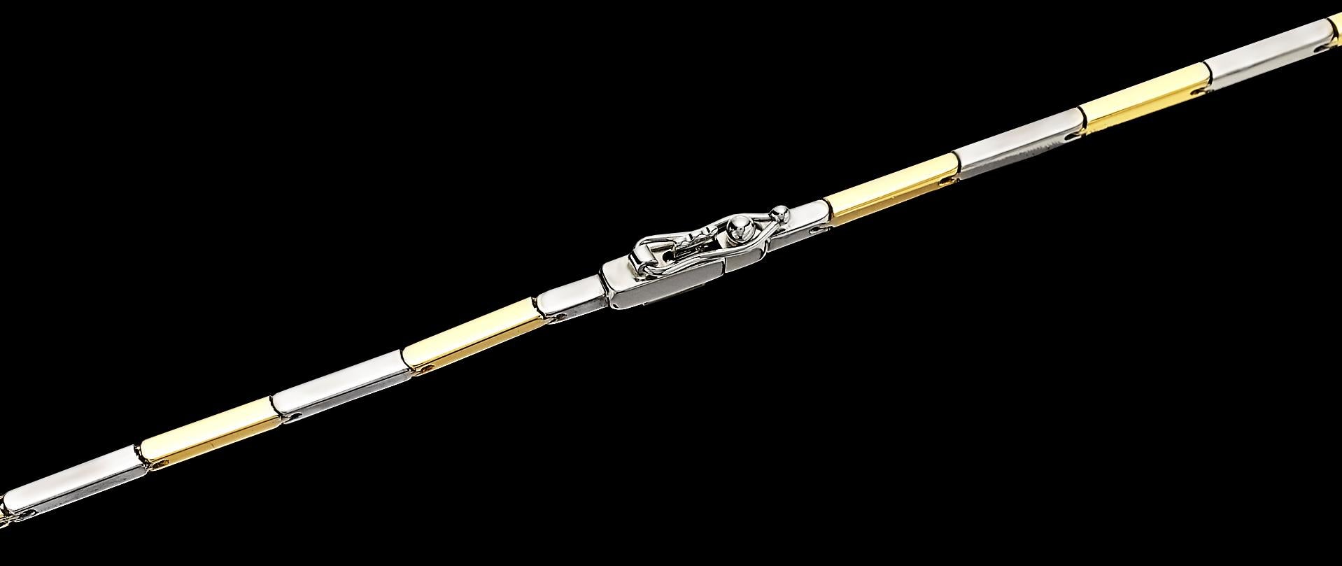 Diamond Necklace/Headpiece, set in Bimetal 18K White & Yellow Gold For Sale 1