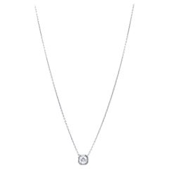 Einzelner Solitär-Diamant-Anhänger im Vintage-Stil, 1,00 Karat J VS1
