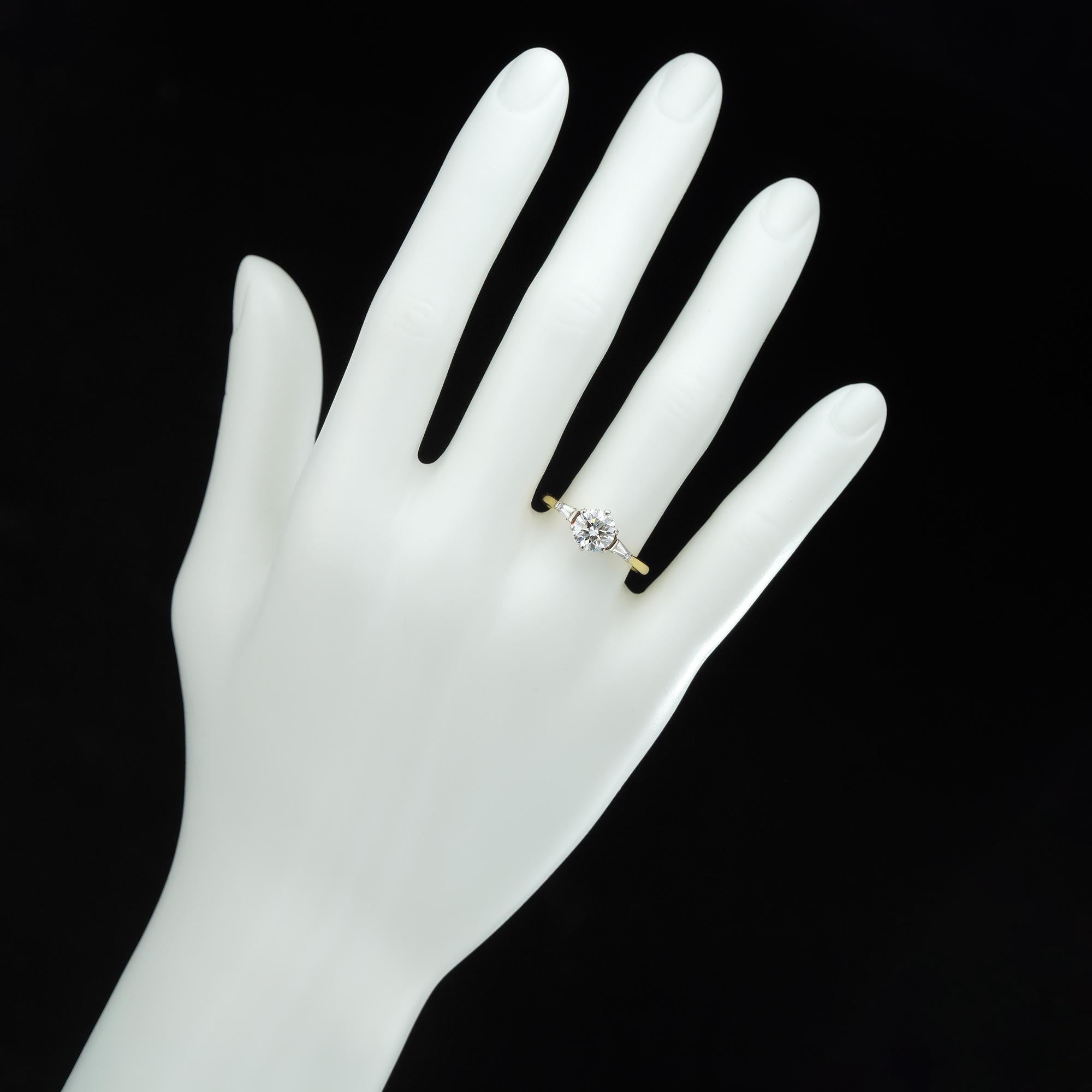 one carat solitaire diamond ring