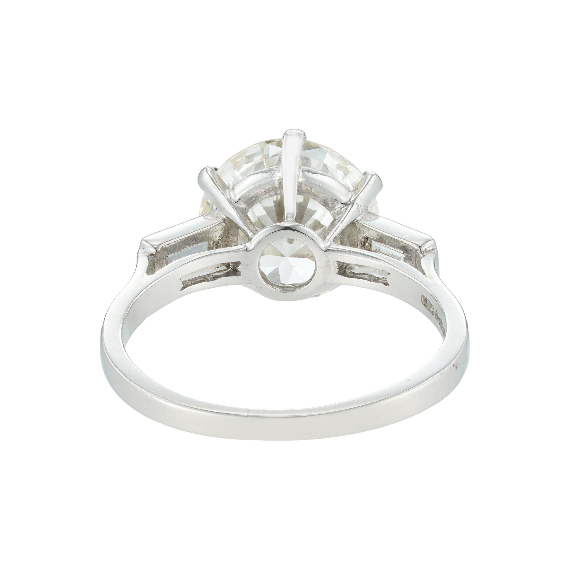 Modern A Single Stone Solitaire Diamond Ring For Sale
