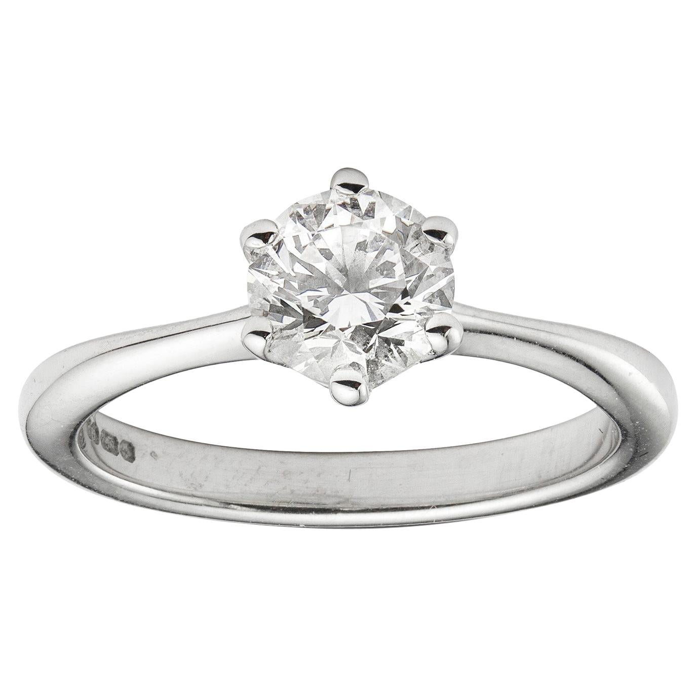 Single-Stone Solitaire Diamond Ring