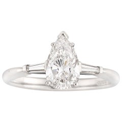 Certified 1.06 Carat Solitaire Diamond Ring