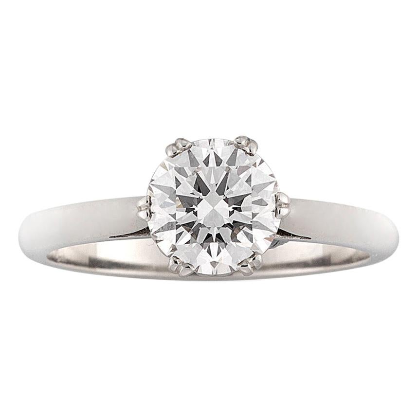 GIA Certified 1.18 Carat IF D Solitaire Diamond Ring